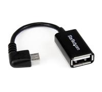 Cavo adattatore Micro USB a USB OTG angolo destro StarTech 12 cm