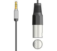 Cavo adattatore mini jack stereo XLR-MP3 sbilanciato