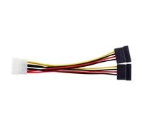 Cavo adattatore Molex da 4 pin maschio a 2 x SATA 15 pin