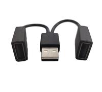 Cavo adattatore multifunzione splitter USB per auto hub USB 1 in 2 uscite compatibile con il telefono Android