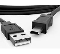 Cavo adattatore nero USB 2.0 maschio a maschio Mini B - 1M, connettore 5 pin per GoPro 4, controller PS3