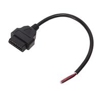 Cavo adattatore OBD2 16 pin maschio a colore filo nudo cavo di prolunga diagnostico universale per riparazione auto veicolo ABS nero 3 pezzi 30 cm