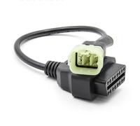 Cavo Adattatore OBD2 Leggi Codici Problemi Costruzione Plastica per Moto 6 Pin