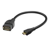 Cavo adattatore OTG HAMA USB-A a Micro USB-B - Nero / 0,15m KP40528