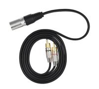 Cavo adattatore per connettore cavo audio doppio RCA maschio a XLR maschio a 3