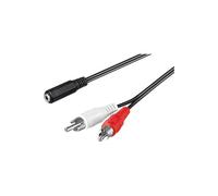 GOOBAY 50442 - Cavo audio, da presa jack da 3,5 mm a 2x spine RCA, 1,4 m.
