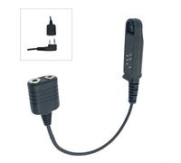 Cavo adattatore per cuffie tipo K a 2 pin per Baofeng UV-9R Plus, UV-5S, GT-3WP, connettore per microfono a vite sicuro per radio bidirezionale, 30 cm, nero