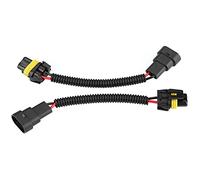 Cavo adattatore per fendinebbia per auto 2 pezzi 9005/9006, adattatore connettore per cablaggio di prolunga in plastica PVC nero