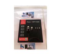 Cavo adattatore per telefono HDMI, Conversione HDMI compatibile Intbase 3 in 1