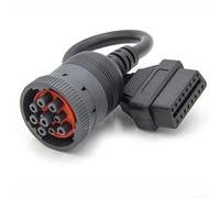Cavo adattatore professionale da 9 pin a 16 pin per diagnostica del motore, cavo diagnostico per veicoli automobilistici