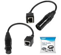 HQRP 0.6cm Maschile 6.35 MM Ts Mono Connettore Per 3-Pin Femmina XLR Cavo 5m