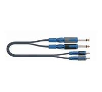 Quik Lok RKSA 130-5 Cavo 2 Jack 6,3 mono 2 RCA maschio 5 metri