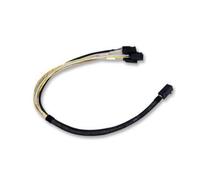 Cavo Adattatore SAS Broadcom L5-00219-00 SFF-8643 a 4x SATA 7-pin Nero