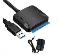 Cavo adattatore SATA a USB 3.0 con alimentatore 12V Convertitore per disco rigido SATA III per presa SSD 3,5/2,5 pollici negli Stati Uniti