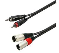 Cavo adattatore sbilanciato 2xRCA maschio - 2xXLR maschio / 6 METRI