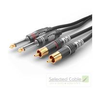 SOMMER CABLE Basic 6m 6,3mm Jack Cavo Adattatore Su Rca HBA-62C2-0600