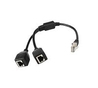 Cavo adattatore splitter Ethernet RJ45 da 1 a 2 porte cavo adattatore LAN Ethernet Splitter per computer Router Rj45 Lan Ethernet da 1 a 2 porte Splitter