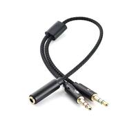 Cavo adattatore splitter standard da 3,5 mm femmina a maschio per auto, computer, telefoni cellulari, cavo di prolunga per cuffie portatile