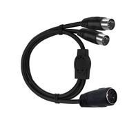 Cavo Adattatore Splitter un Y MIDI DIN un 5 Pin, Cavo di Prolunga Adattatore MIDI Din da 5 Pin Maschio un Doppio 2 Femmine