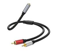 Cavo adattatore stereo da 3,5 mm femmina a 2 maschi per collegare smartphone e laptop ad amplificatori Music Box