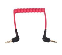 Cavo adattatore TRS di ricambio da 3,5 mm a 3,5 mm TRS per microfono video Rode SC2 a molla elastica a spirale adattatori filo