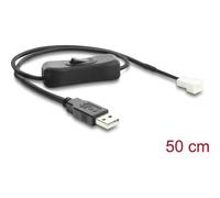Cavo Adattatore USB 2.0 a 3 pin Delock 50 cm con Interruttore