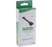Cavo adattatore USB 3.0 - 2x presa A su connettore a 19 pin - 0,15 m NEW