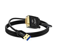 Cavo adattatore USB 3.0 a VGA-2 m,unidirezionale tipo A maschio a VGA maschio,1080P Full HD per TV,proiettore,monitor,compatibile con Windows 11/10/8.1/8/7,MacOS,installazione driver richiesta