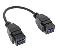 Cavo adattatore USB 3.2 Gen1 2x Keystone - 2x presa USB A Keystone - 0,2 m NEW