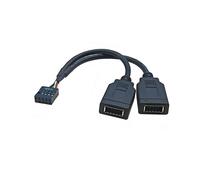 Cavo Adattatore USB 9PIN A Doppio TIPO-e KEY-A Cavo Adattatore Pannello Frontale USB Cavo Adattatore Pannello Frontale USB 9PIN A 2 Porte Tipo-C