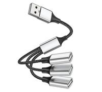 Cavo adattatore USB a 2.0 HUB OTG a tripla porta, convertitore di ricarica dati, estensione splitter, a 3