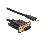 Cavo adattatore USB-C a VGA - RNCYN - Lunghezza 1,8 m - Risoluzione 1080P - Plug and Play - Interfaccia USB 3.1 Tipo-C