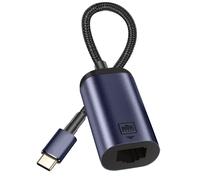 Cavo adattatore USB-C / Ethernet trasferimento dati 100 Mbps 10 cm grigio scuro