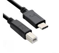 Cavo adattatore USB-C per stampante per telefoni Android, supporta protocolli di stampa nativi, trasferimento dati plug-and-play, stabile struttura in rame, nero, 1 m, 1,5 m, 2 m, versatile C (1,5 m)