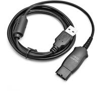 Cavo Adattatore USB Earsing DA95 Per Cuffie Plantronics HW-Series QD A Computer