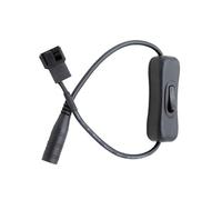 Cavo adattatore ventola a 4 pin DC5521 con pulsante di controllo dell'alimentazione per case del computer 310 mm ad alta conducibilità Protezioni per cavi in PVC per raffreddamento e controllo della