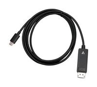 V7 V7USBCDP14-2M DisplayPort USB tipo-C Nero