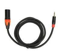 Cavo adattatore XLR a 3,5 mm non bilanciato, con guaina flessibile e resistente, per collegare cellulari, lettori MP3, tablet, laptop, registratori a