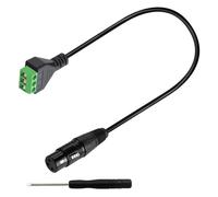Cavo adattatore XLR a 3 nuclei senza saldatura con cacciavite a terminale a 3 pin Convertitore a vite senza saldatura Adattatore da connettore a terminale a vite