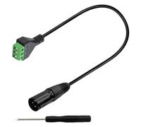 Cavo adattatore XLR a 3 nuclei senza saldatura con cacciavite a terminale a 3 pin Convertitore a vite senza saldatura Nuclei del cavo Vite