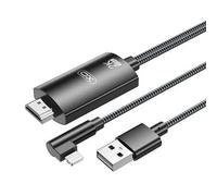 Cavo adattatore XO da Lightning a HDMI - Lunghezza 1,8 m - Supporto risoluzione 2K(60Hz)/1080P - Scambio dati e audio - Aliment NEW