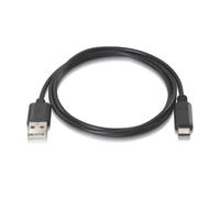 AISENS A107 - 0051 - Cavo USB 2.0 per Ricarica Rapida, Fino a 3 a, 1 m, Colore: Nero