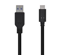 AISENS CABLE USB 3.1 A107-0450/ USB TIPO-C MACHO USB MACHO/ 1.5M/ NEGRO