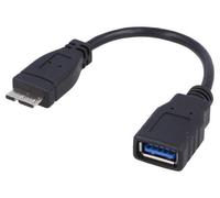 Cavo AK-AD-30 OTG, USB 3.0 USB A-Femmina, Connettore Micro USB-B 0,15m AKYGA