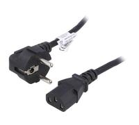 Cavo AK-PC-06A CEE 7/7 (E/F) maschio angolato IEC C13 femmina AKYGA
