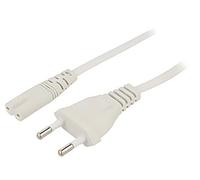 Cavo AK-RD-07A CEE 7/16 (C) maschio IEC C7 femmina PVC3 metri bianco 25A AKYGA