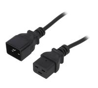 Cavo AK-UP-03 IEC C19 femmina, IEC C20 maschio 1,8 m nero PVC AKYGA