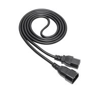 Cavo AK-UP-06 IEC C14 maschioIEC C15 femmina PVC 18m nero AKYGA