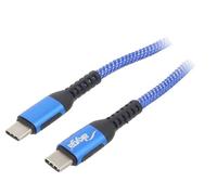 Cavo AK-USB-37 USB 2.0 USB C-Spina, nichelato su entrambi i lati 1 m blu AKYGA
