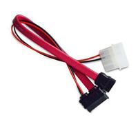 Akasa AK-CB050 cavo SATA 0,2 m Molex (4-pin) Rosso
